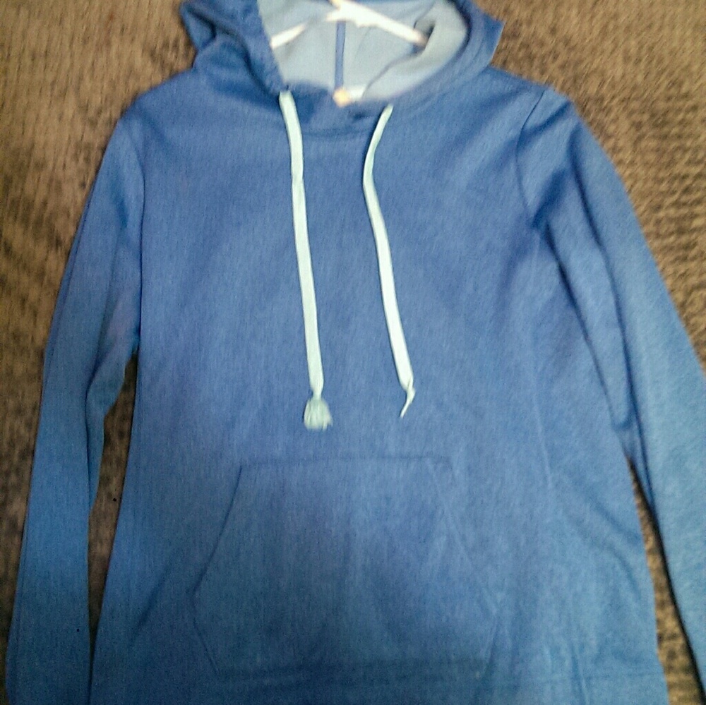 Blue athletic hoodie